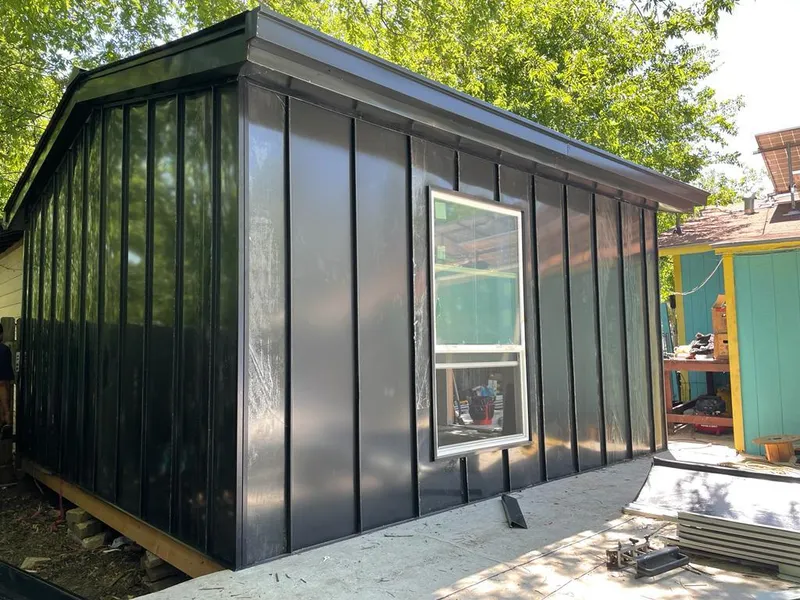 Black standing seam metal wall panels for Roof Inspection in Waldwick